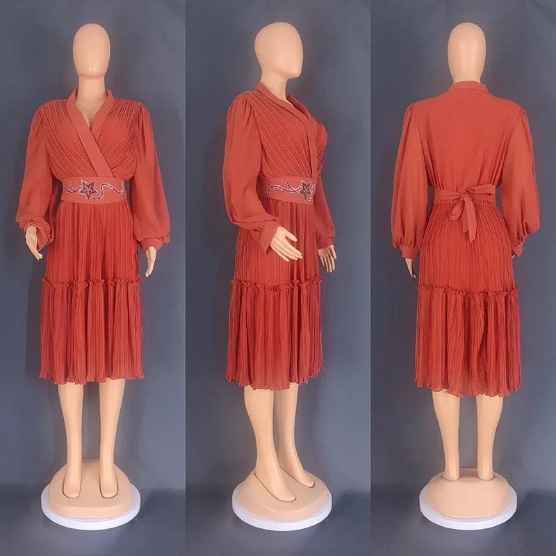 Elegant African Costume Plus Size Office Women Party Costume Dashiki Ankara Costume Women's Long Sleeve Robe