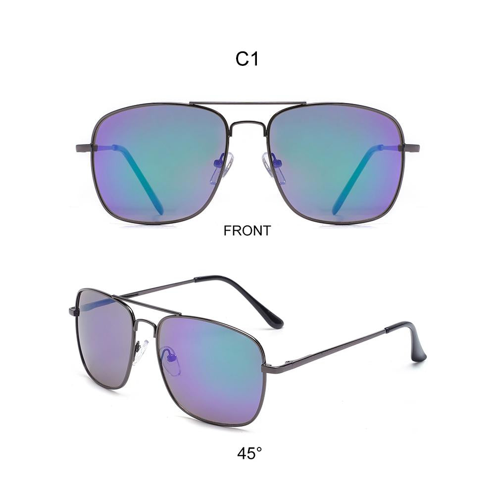 Fashion Classical Designer Women Sunglasses Driving Fishing Aviation Metal Pilot Custom Promotional Sunglasses Men