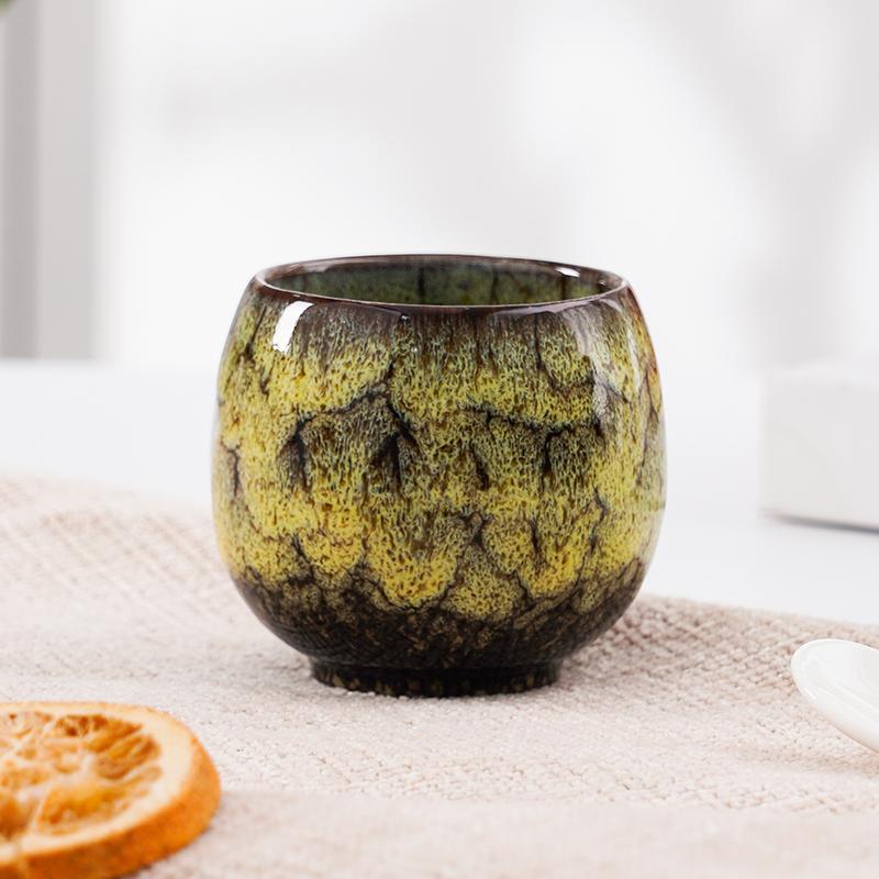 Japanese Retro Reactive Glazed Espresso Cup Small Ceramic Tea Cup Suit