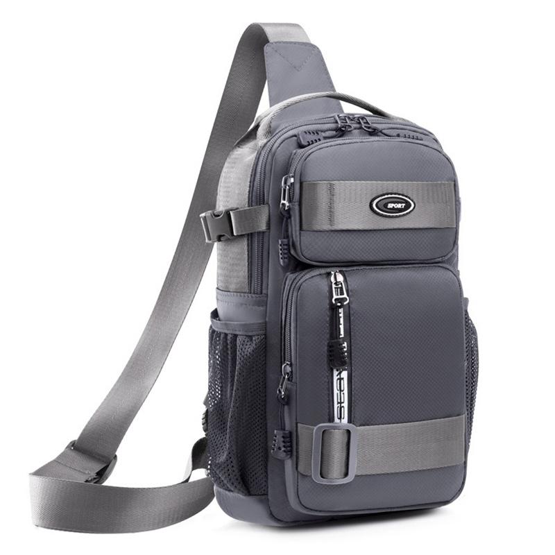 ZWY189 Wholesale New Men's Chest Bag Oxford Waterproof Multi-Pocket Storage Bag Crossbody Bag Sports Travel Work Casual Chest Bag