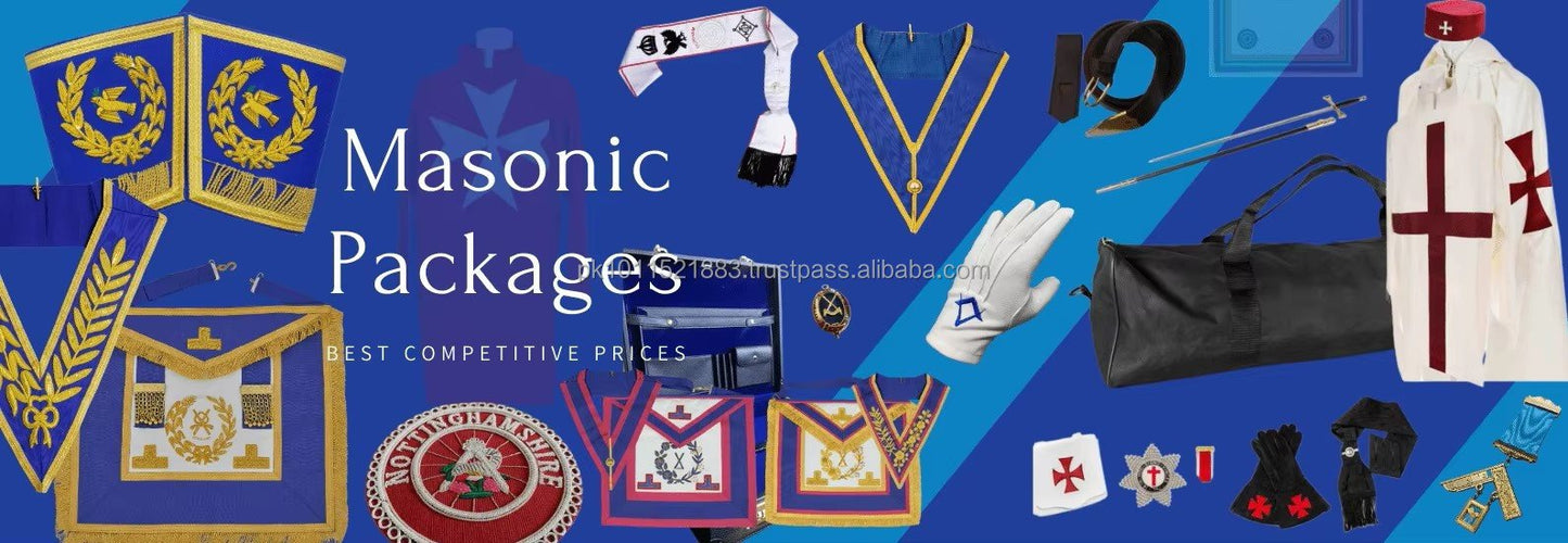 Worthy Matron OES Gloves-pure White Cotton With Golden Mallet Masonic White Cotton Gloves
