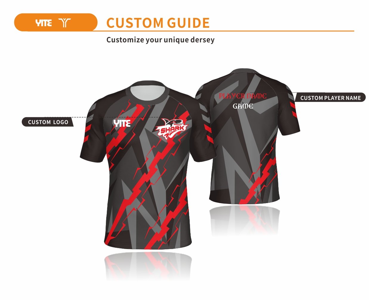 YITE Custom Esports Game Jersey New Design Men Esports Jersey Team