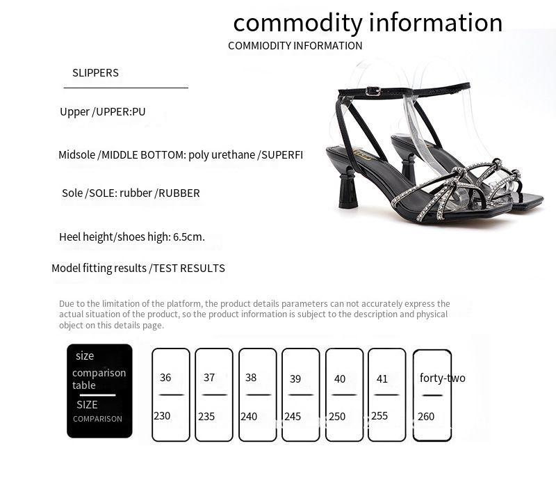 Custom Women's Stiletto High Heels Rhinestone Temperament Cross Strap High Heels Shiny Fashion Sandals