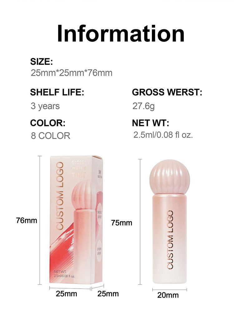 Cosmetics Manufacture High Quality Unique Mirror Vegetarian Lip Gloss Customized Logo Nude Color Lip Gloss Lip Gloss Liquid Lip Balm