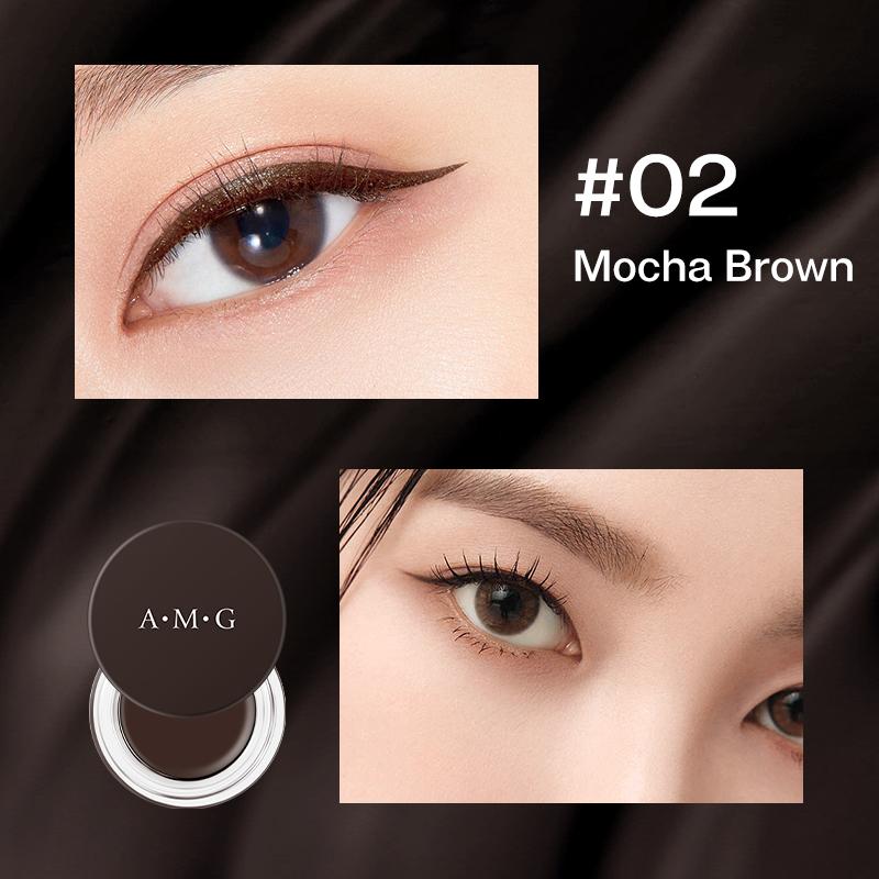 Private Label High Quality Vegetarian Eyeliner Flat Top Brush Soft Smooth Waterproof Long-Lasting Eyeliner