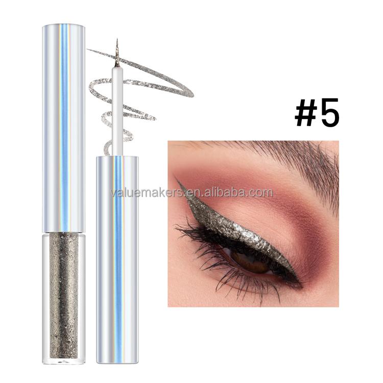 Private label new arrival metallic eyeliner water activated eyeliner shimmer chameleon liquid eyeliner