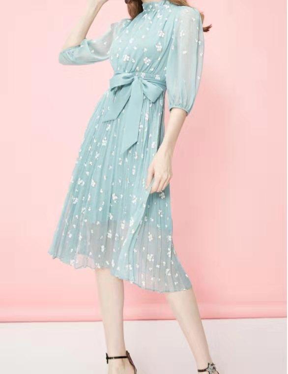 Wholesale Bulk Women Fashion Summer Comfort Printed Elegant Dress