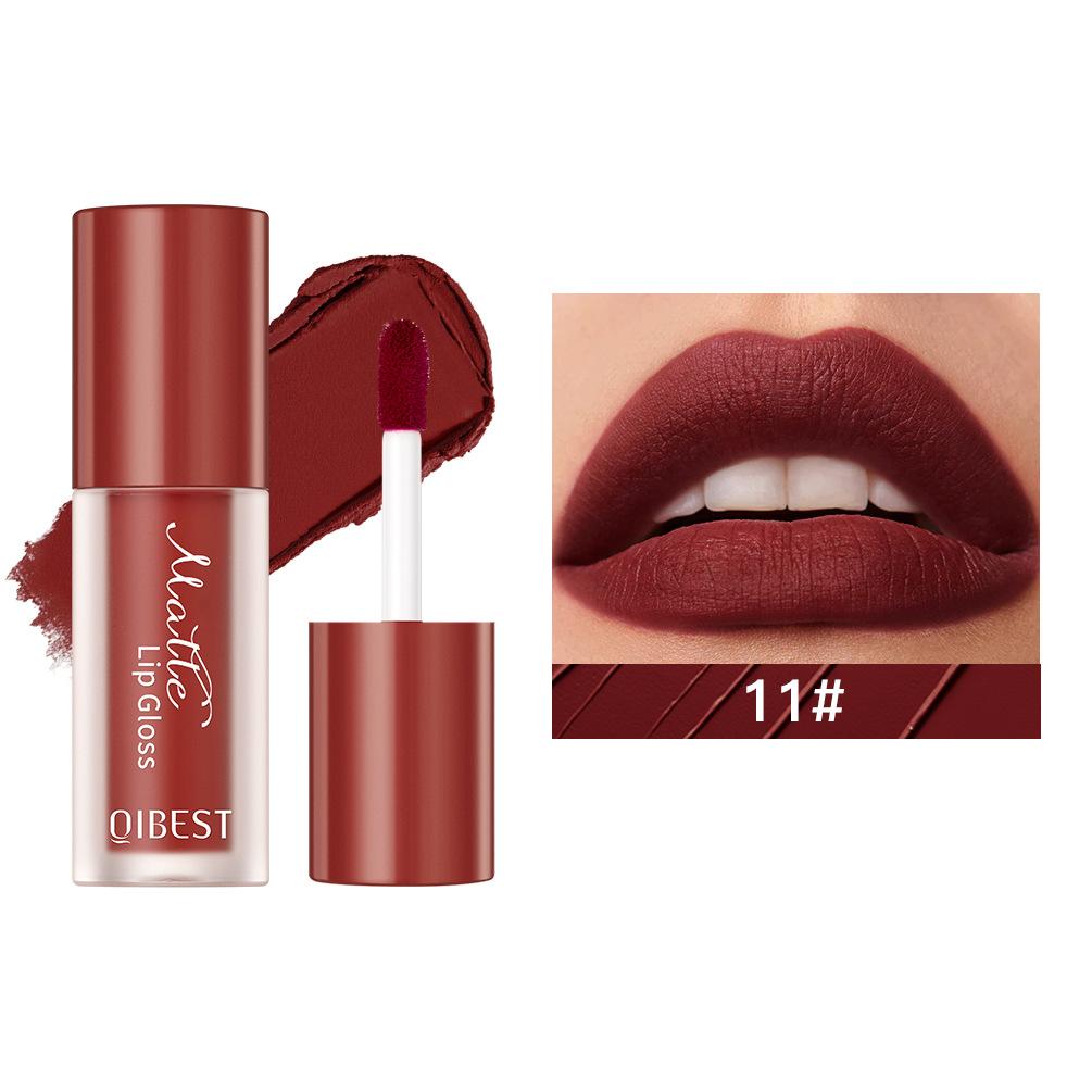 Cruelty-free Natural Velvet Lip Gloss Moisturizing Gloss Non-stick Cup Liquid Lip Glaze Waterproof Non-fading Matte Pigment