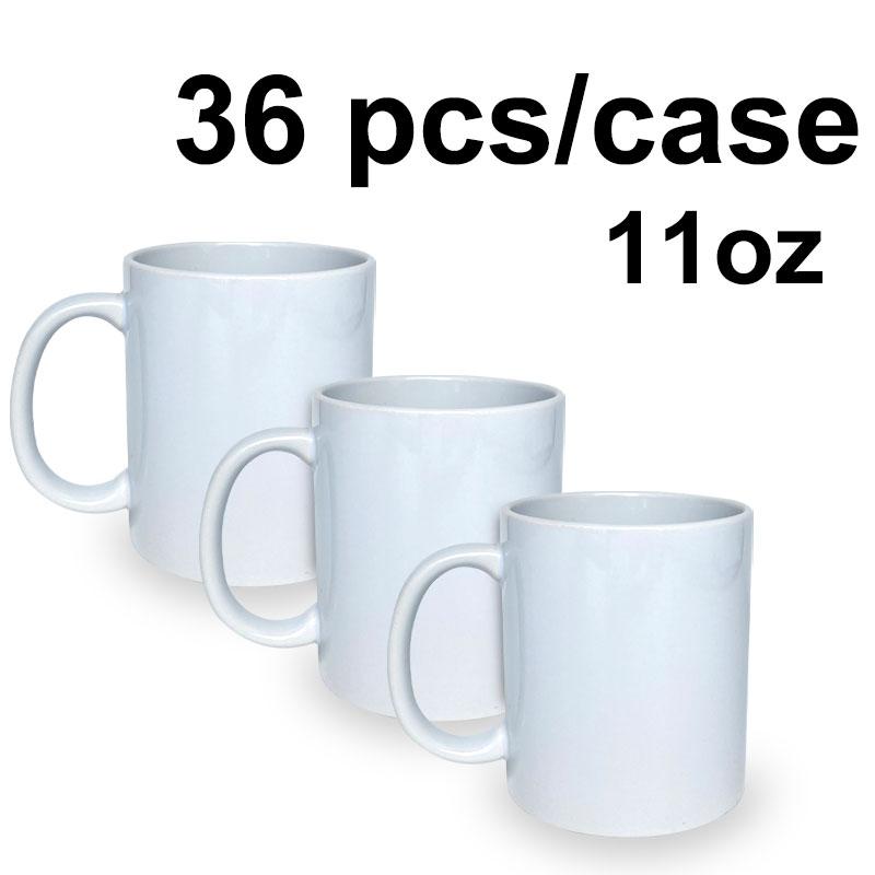 Wholesale USA Warehouse 11 Oz Sublimation Blank Ceramic Cup With Logo Custom Water Cup With Handle