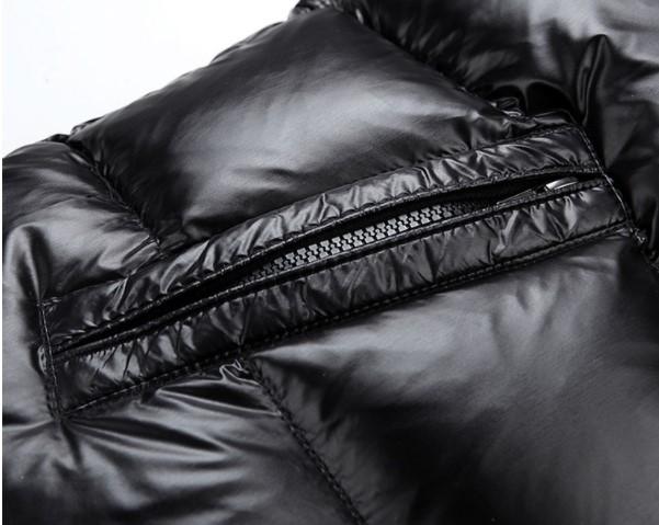 Men's Down Jacket Down Jacket White Duck Down Warm Bright Face Hooded Winter Youth Casual Woven Plus Size Men's Goose
