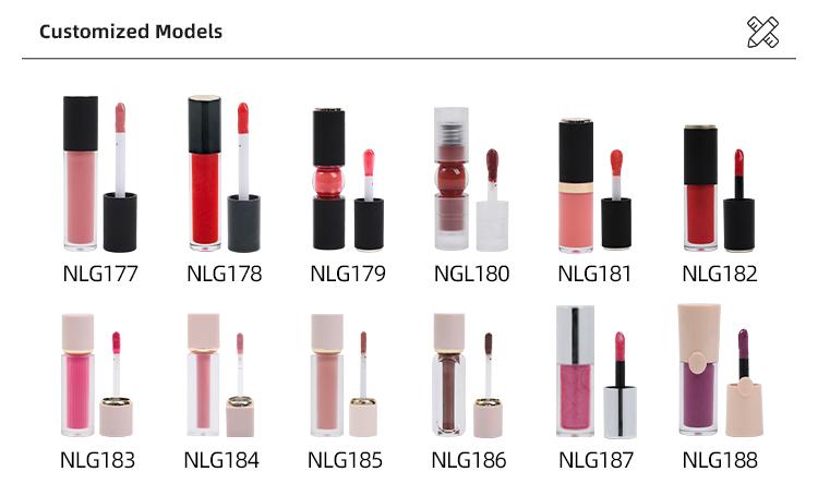 Wholesale New Design Mini Lip Gloss Cosmetic Moisturizing Liquid Lip Gloss Plain Glitter Lip Gloss Shiny Lip Gloss