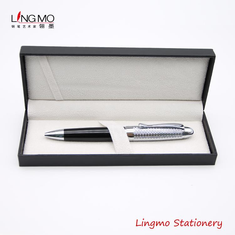 Lingmo High Quality Metal Pen Black Gold With OEM Design Pen With Custom Logo