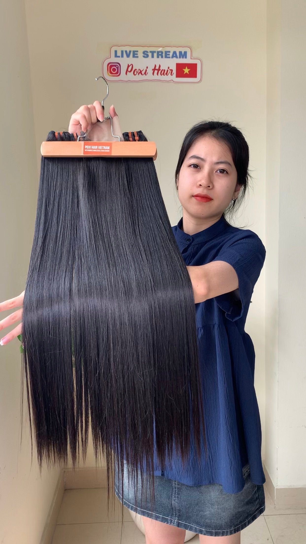 Super Double-pull Vietnamese Virgin Hair, Grade 12A Straight Vietnamese Hair Extension, Bundle Of Vietnamese Hair