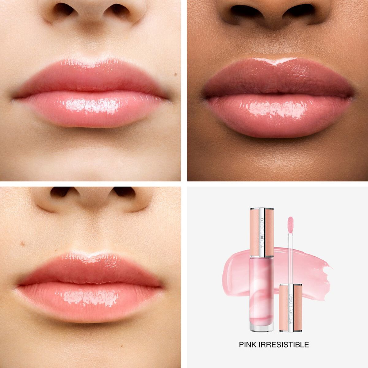 Perfecto Rose Liquid Cream Lip Gloss Waterproof Matte Lip Balm With Customizable Logo Fashion Design Mineral Lip Gloss Label