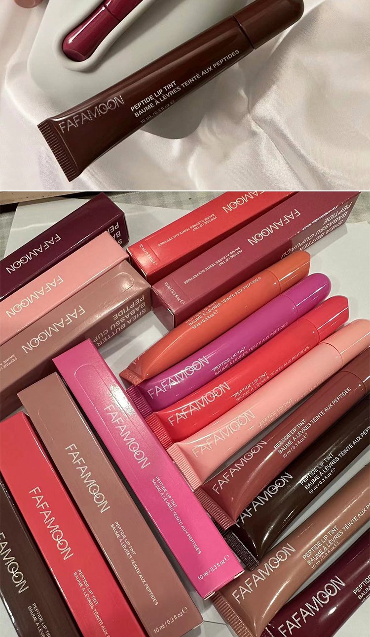 Wholesale Peptide Lip Gloss Water Sensitive Lip Glaze Full Gloss Lip Gloss