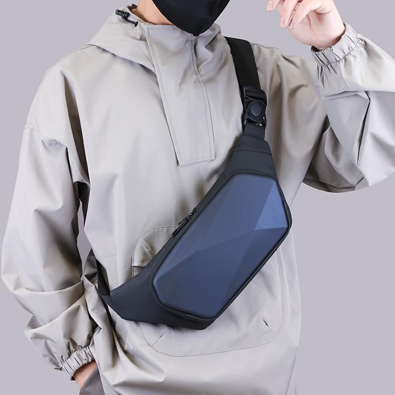 Waterproof Wholesale Men's Chest Bag Anti-theft Sling Bag Travel Nylon Messenger Bag Men's Hard Shell
