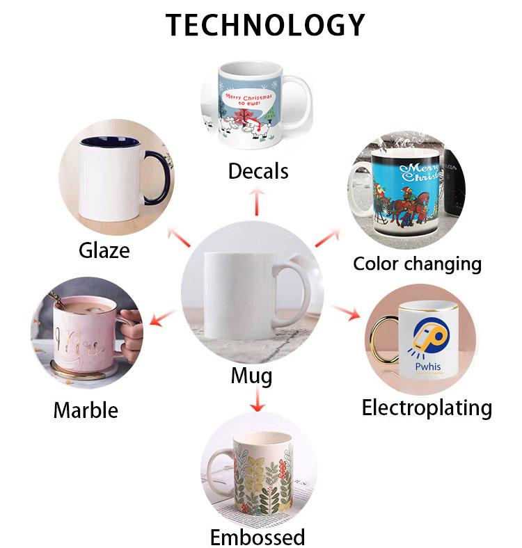11 Oz Gift Box Modern Custom Printed Logo Ceramic Hot Coffee Water Sublimation Thermochromic Magic Mug