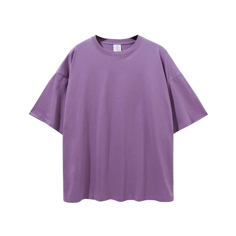 Custom Men's Oversized T-Shirt Printed Logo 100 Cotton Plus Size T-Shirt Large High T-Shirt Loose Fit Men's T-Shirt
