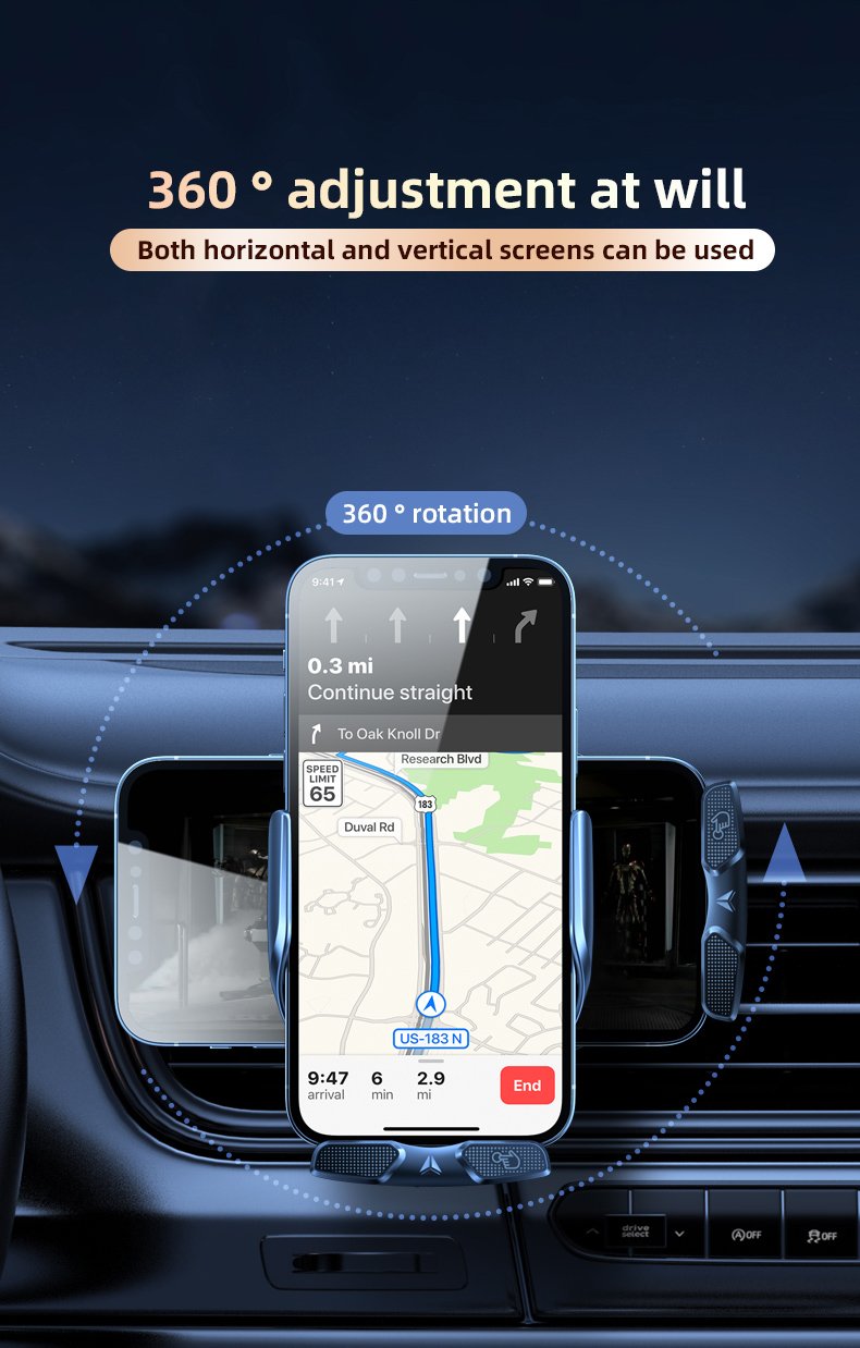 Wireless Car Charger Fast Charging Mobile Phone Holder Car Aromatherapy Holder Mobile Phone Holder Wireless Charger Mobile Holder