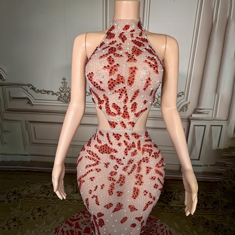 Novance Y4286 Women Dress Party Prom Dress Floral Maxi Dress Birthday Sleeveless Dress Wedding Dress