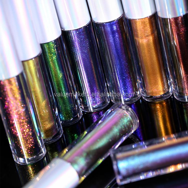 Private label new arrival metallic eyeliner water activated eyeliner shimmer chameleon liquid eyeliner