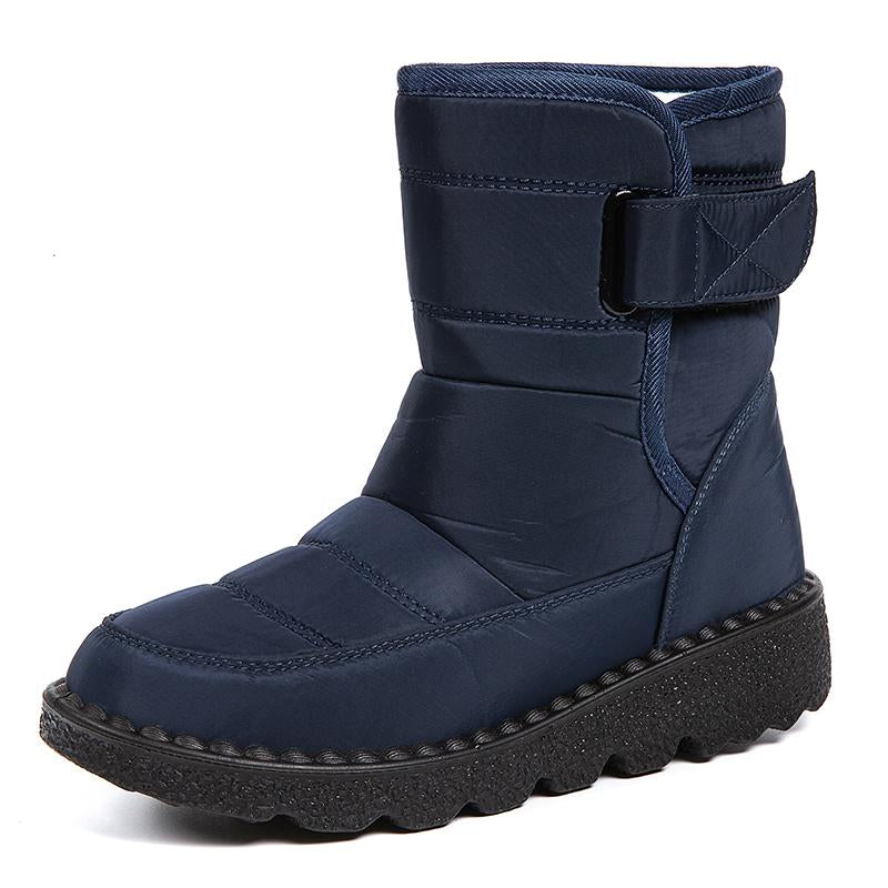 Customized Winter Warm Waterproof Casual Shoes Boots Women's Plus Size Fur Snow Boots Women's Cloth-covered Snow Boots