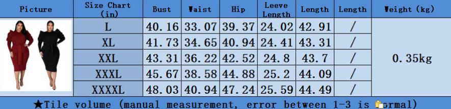 2021 Women's Long Sleeve Casual Tights Plus Size Dress Women's Clothing Plus Size Women's Dress