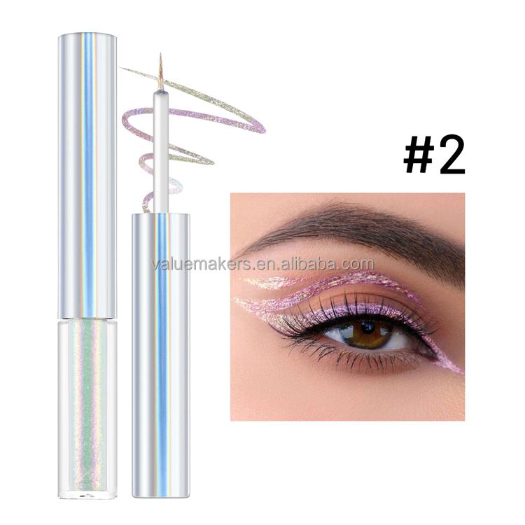 Private label new arrival metallic eyeliner water activated eyeliner shimmer chameleon liquid eyeliner