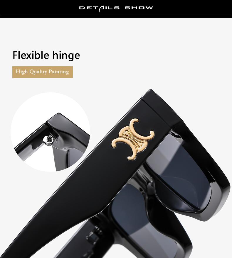 New Listing Retro Women Sunglasses Retro Style Brand Design Box Metal Decorative Sunglasses UV400