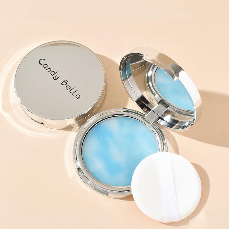 Cosmetics Matte Blue Sky Cloud Oil Control Powder Cake Eco-friendly Candybella Pressed Setting Powder