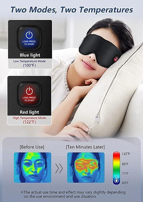 Heated Eye Apply Masks And Accessories For Relaxing And Relieving Dry Fatigue Eyes Category