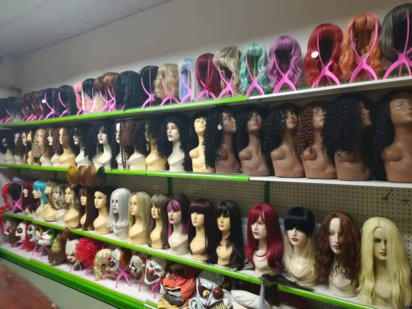 European And American Women Brown Fashion Chemical Fiber Headgear Wavy Long Curly Hair Synthetic Human Hair