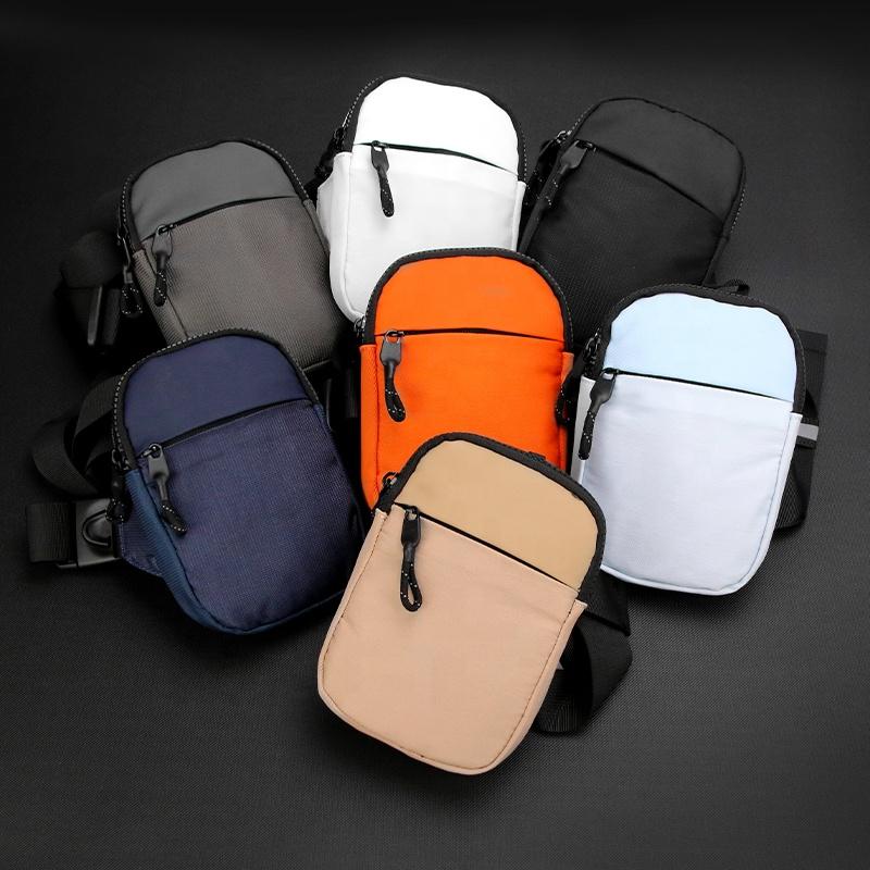 Newest Factory Customized Logo Fitness Men's Sling Bag Smart Side Casual Small Bag Crossbody Shoulder Sports Chest Bag