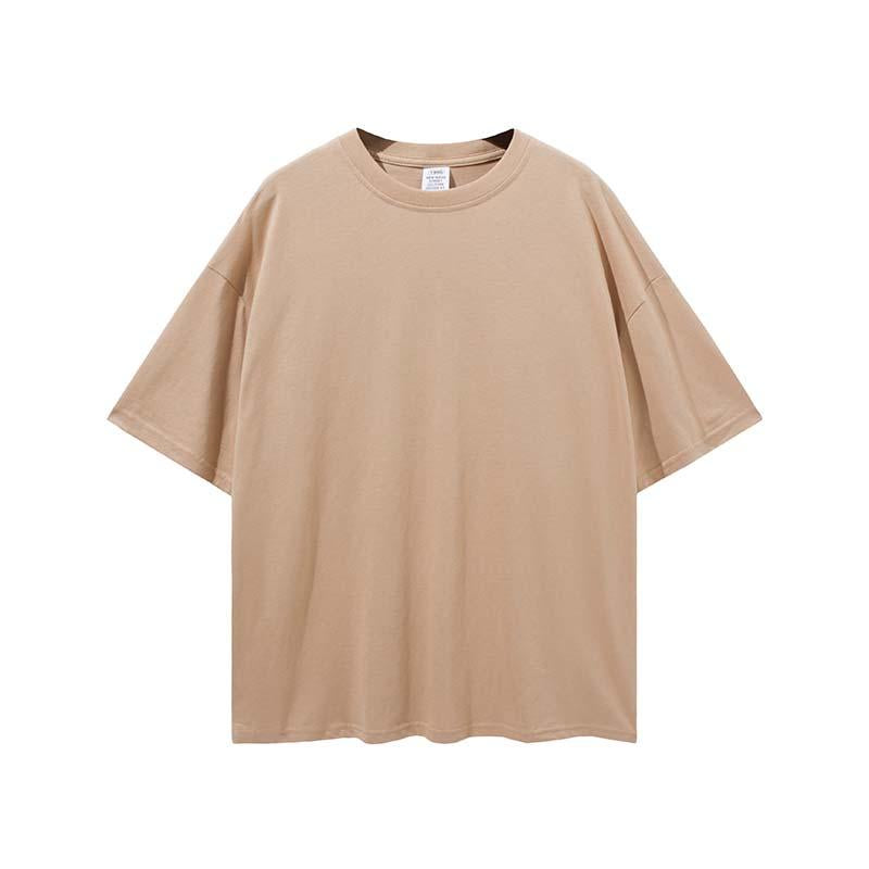 Custom Men's Oversized T-Shirt Printed Logo 100 Cotton Plus Size T-Shirt Large High T-Shirt Loose Fit Men's T-Shirt