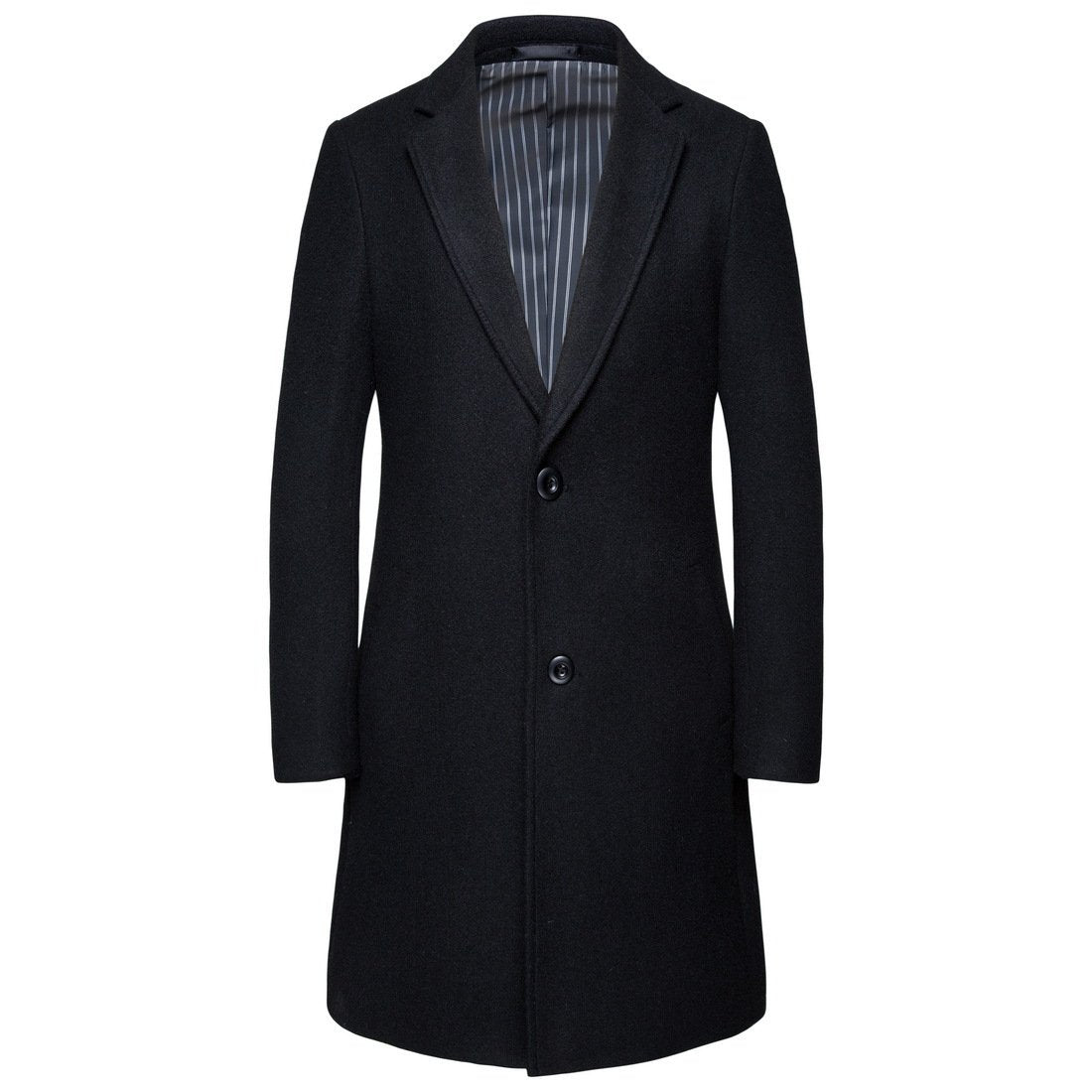 Wholesale Hot European And American Wool Lapel Medium Coat Jacket