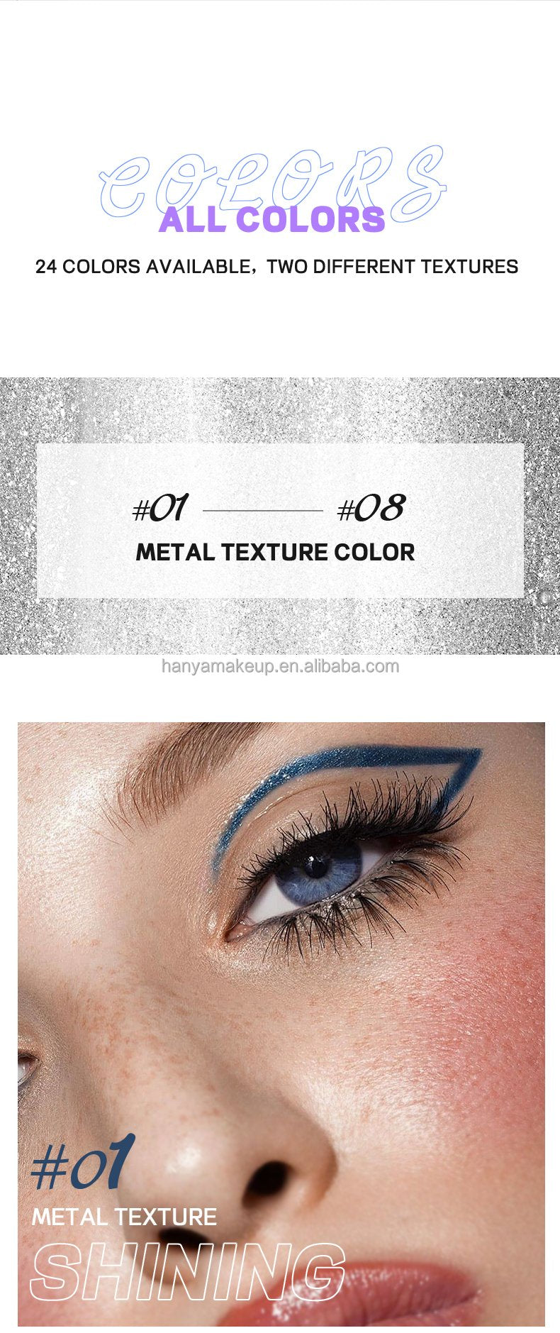 Wholesale Matte Eyeliner Lasting Waterproof Vegetarian Color Eyeliner Pencil Quick Dry Liquid Eyeliner Private Label