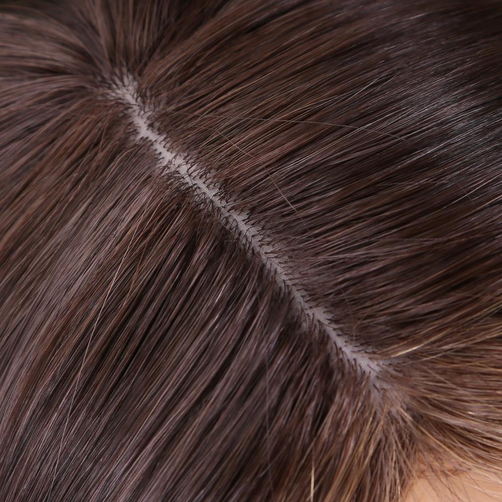 2024 New To 100% European Silk Top Human Hair Top Kosher Wig Air Dry Straight
