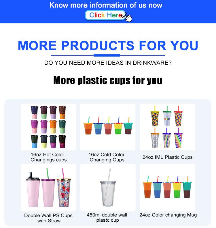 Plastic Tumbler Coffee Black Reusable 24 Oz Frosted Drink Cold Cup With Lid And Straw
