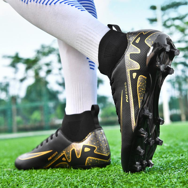 Factory High Quality Men's FG Grass Training Football Shoes New Fashion Football Summer Spring 33-45 Rubber Kids Boys