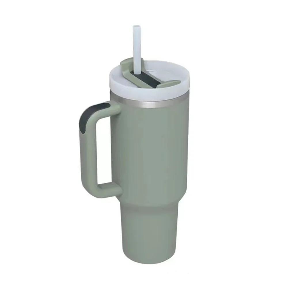 Custom Stanleyem Cup 40 Oz Stainless Steel Travel Mug With Handle Tumbler Outdoor Coffee Tumbler Coffee Cup With Lid