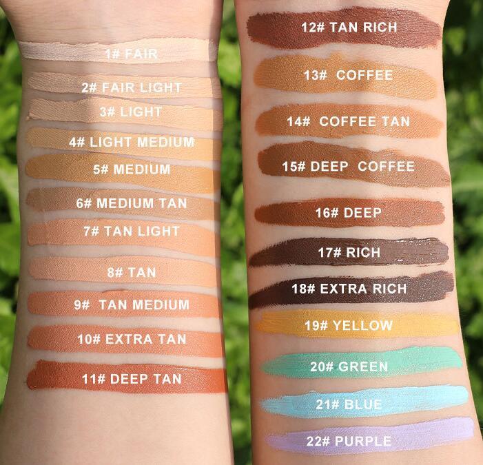 Wholesale Cosmetic Makeup Concealer 22 Color Custom Logo Made Concealer