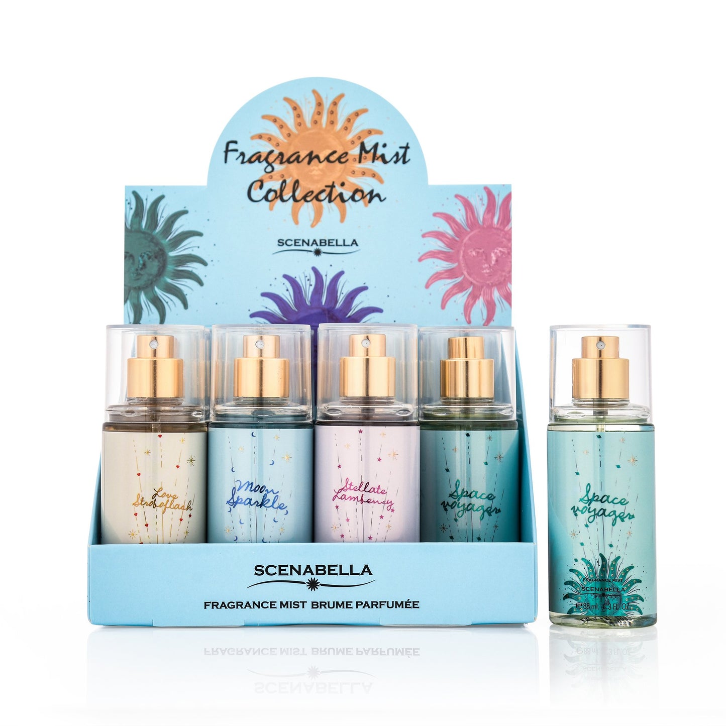 Travel Suit & Mini Perfume Body Spray Deodorant Suit