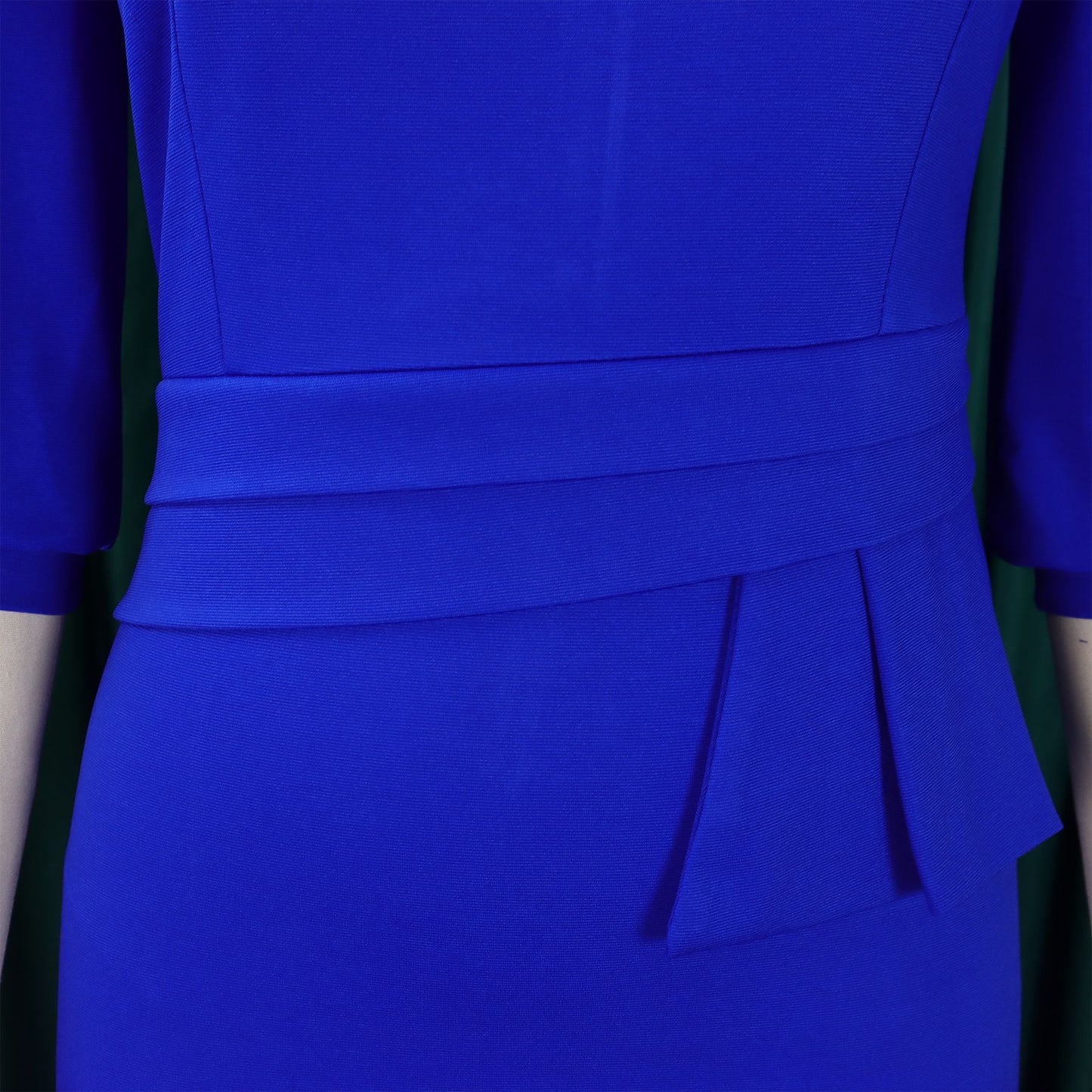 New Women's Elegant Women's O-Collar Pleated Fashion OL Tongle Pencil Skirt Office Dress