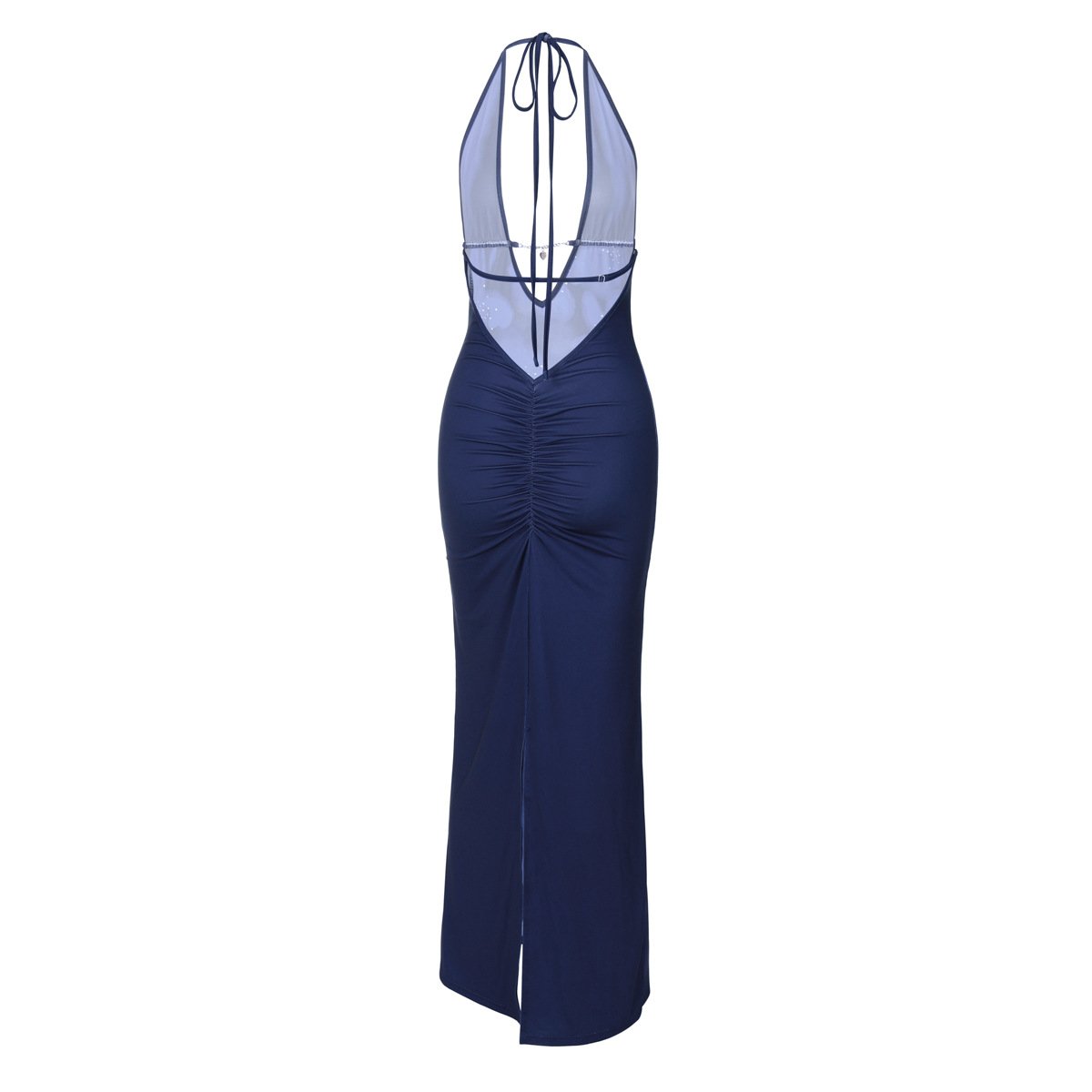 Fashion Women's 2025 Autumn New Fashion Printing Sexy Backless Slim Split Lace Dress Wholesale Maxi Dress
