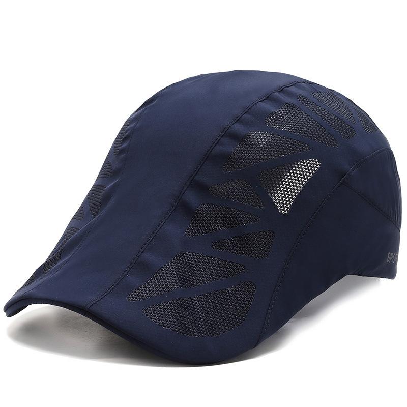 New Breathable Mesh Newsboy Cap Printed Logo Custom Men's Casquette Homme Cap Newsboy Cap Men's Baseball Cap