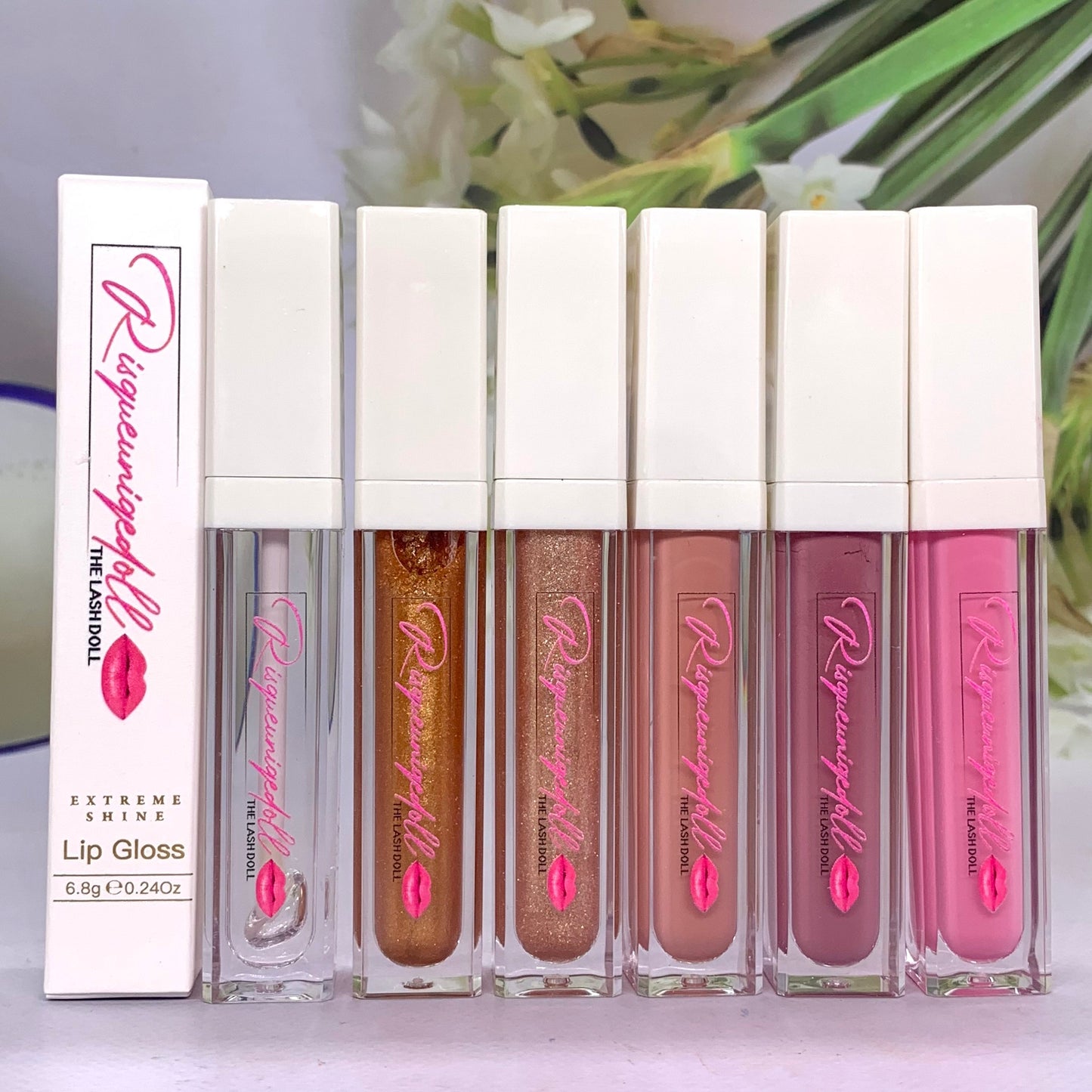 20 Color Sexy Women Private Label Metal Liquid Diamond Lipstick Gloss Lip Gloss