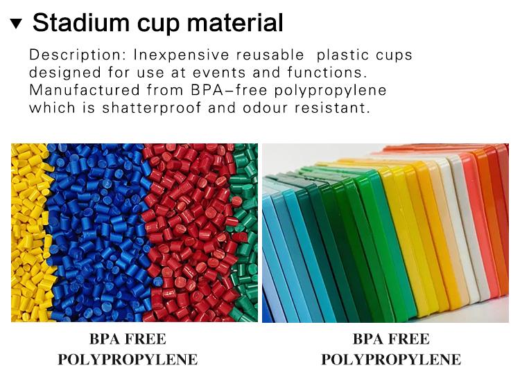 Football Game Use Low Price Custom Logo Plastic Cup Durable Environmental Protection 12 Oz 16 Oz 24 Oz 32 Oz Stadium Cup
