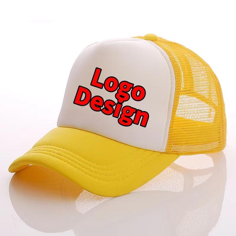 Custom Trucker Hat With High Quality Embroidery Screen Printing Logo Plain Foam Cap