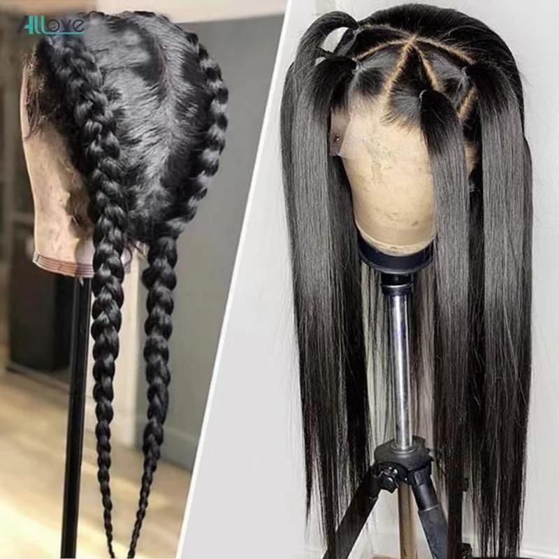 Wig factory wholesale 100% human hair braid hair full lace hand woven human hair wig set