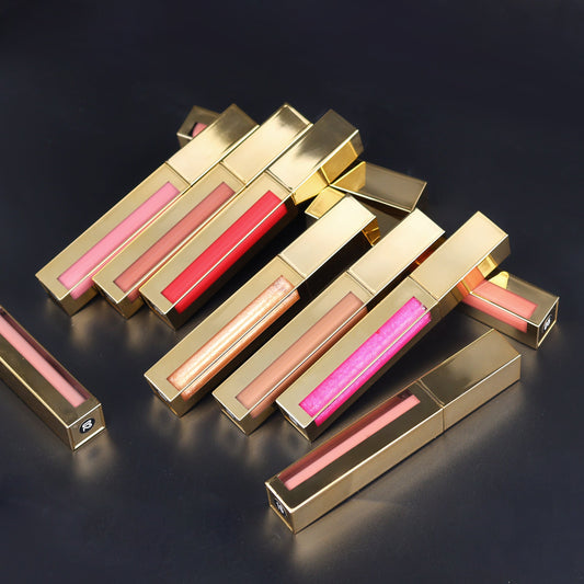 Wholesale Waterproof Gloss Lip Gloss Private Label Transparent Matte Glitter Vegetarian Gloss Lip Gloss